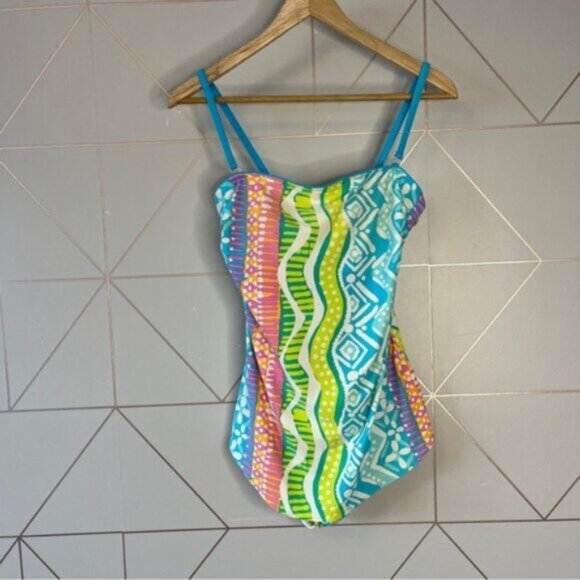 Vintage 90s Seawaves One Piece Swimsuit - Picture 2 of 9